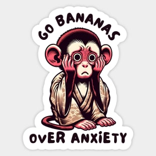 Anxiety monkey Sticker